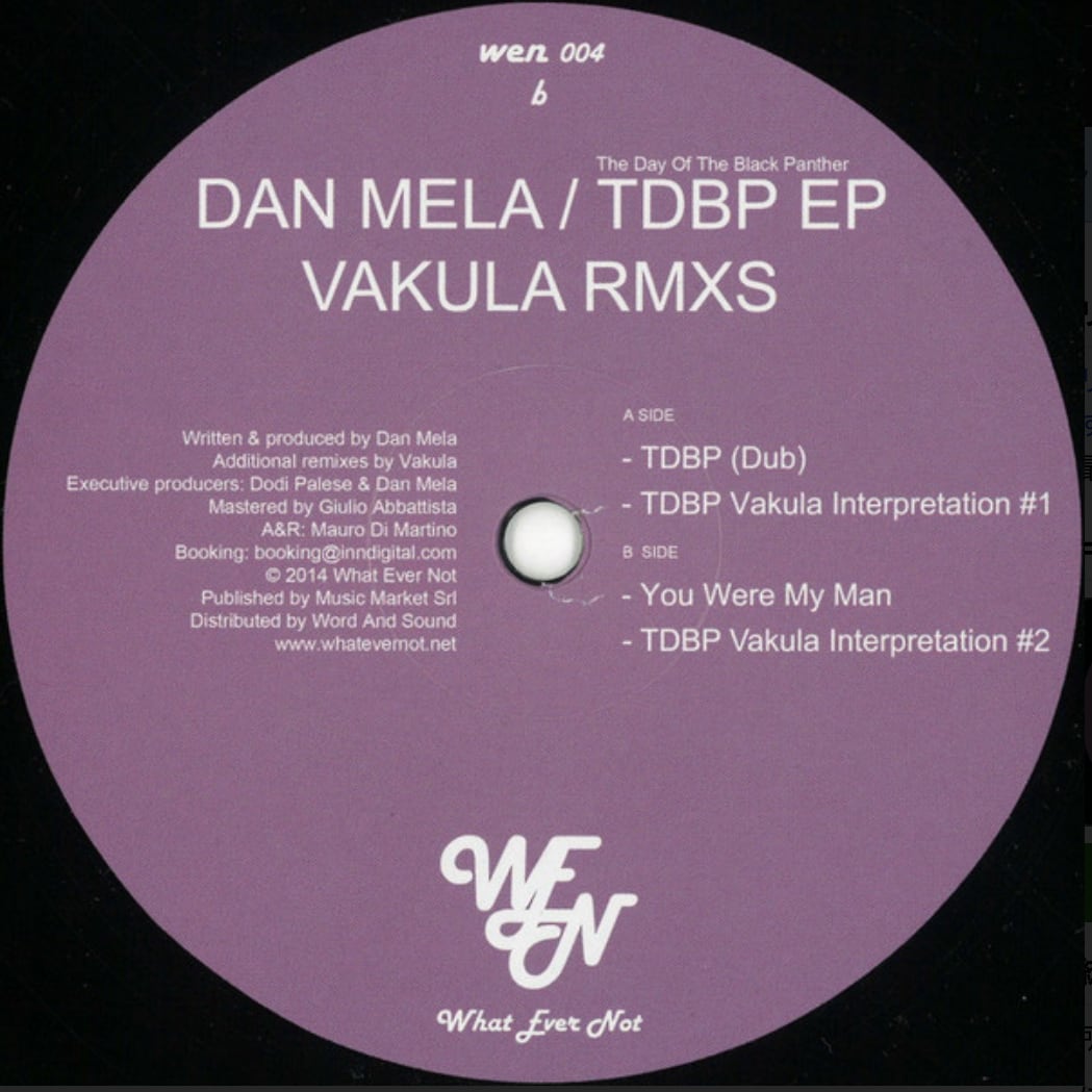 【12"】Dan Mela - The Day Of The Black Panther -Vakula Remix-