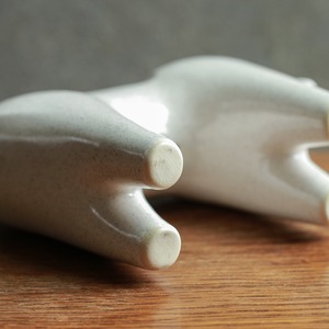 凛々しい表情の、白くて滑らかな馬