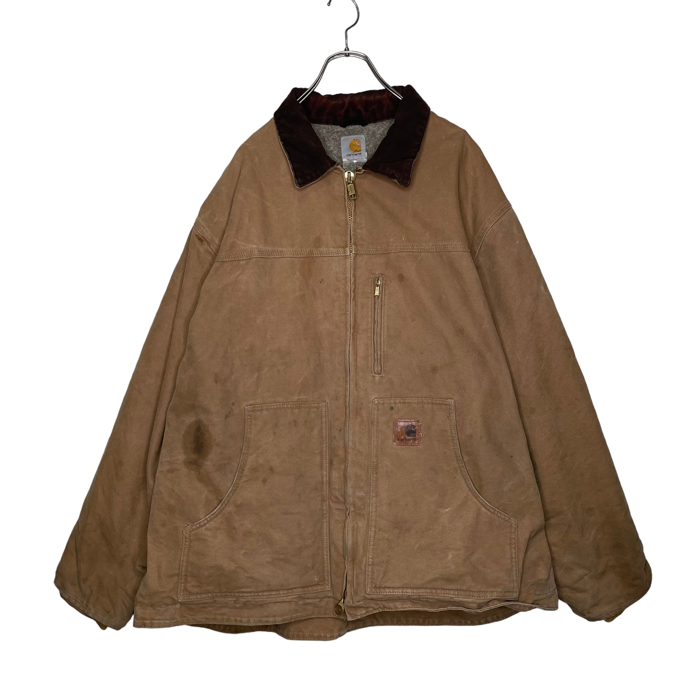 Made in USA】Carhartt カバーオール XXL ブランドタグ 襟コーデュロイ