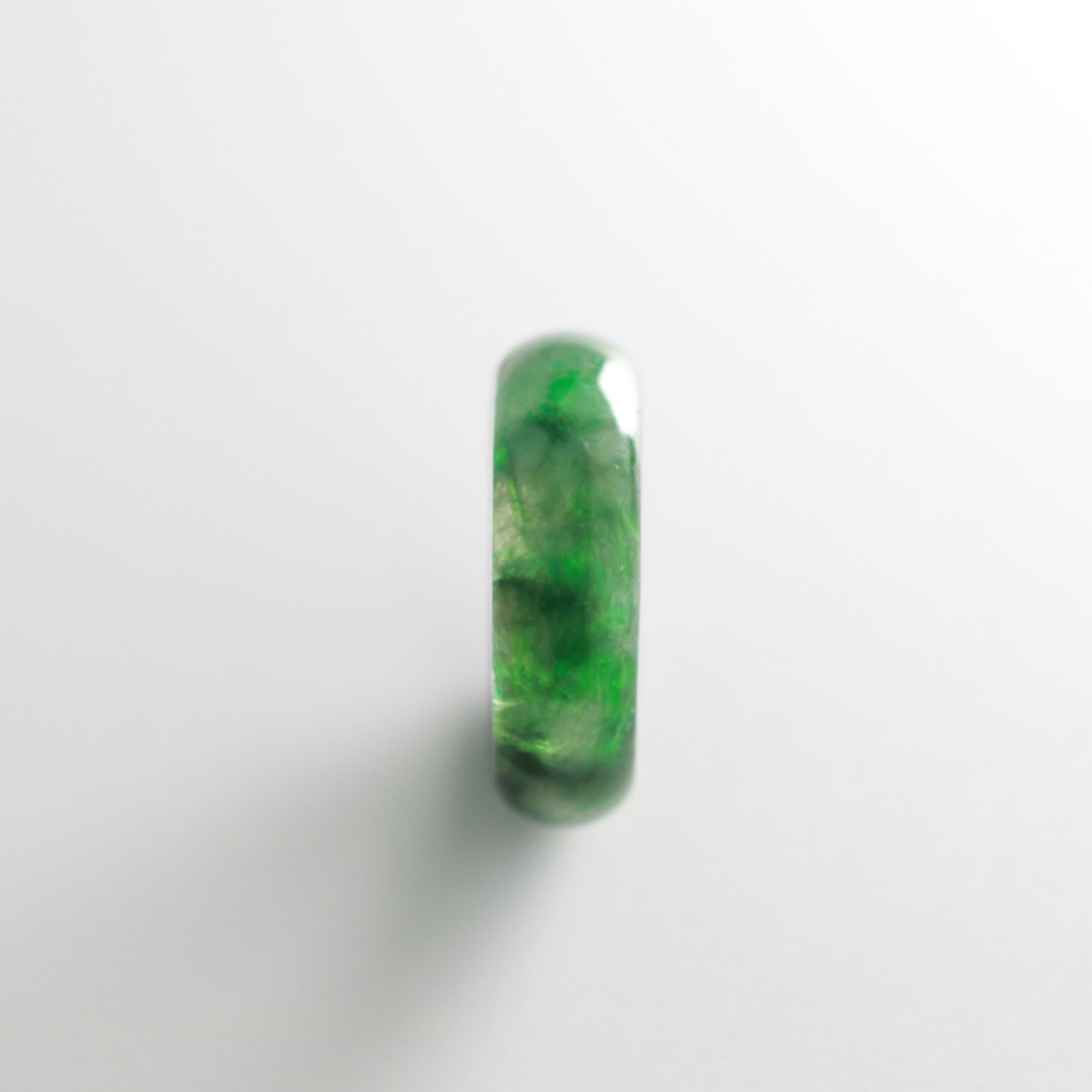 【16号】定番！ 濃緑翡翠甲丸リング A貨翡翠 jd_rg1005