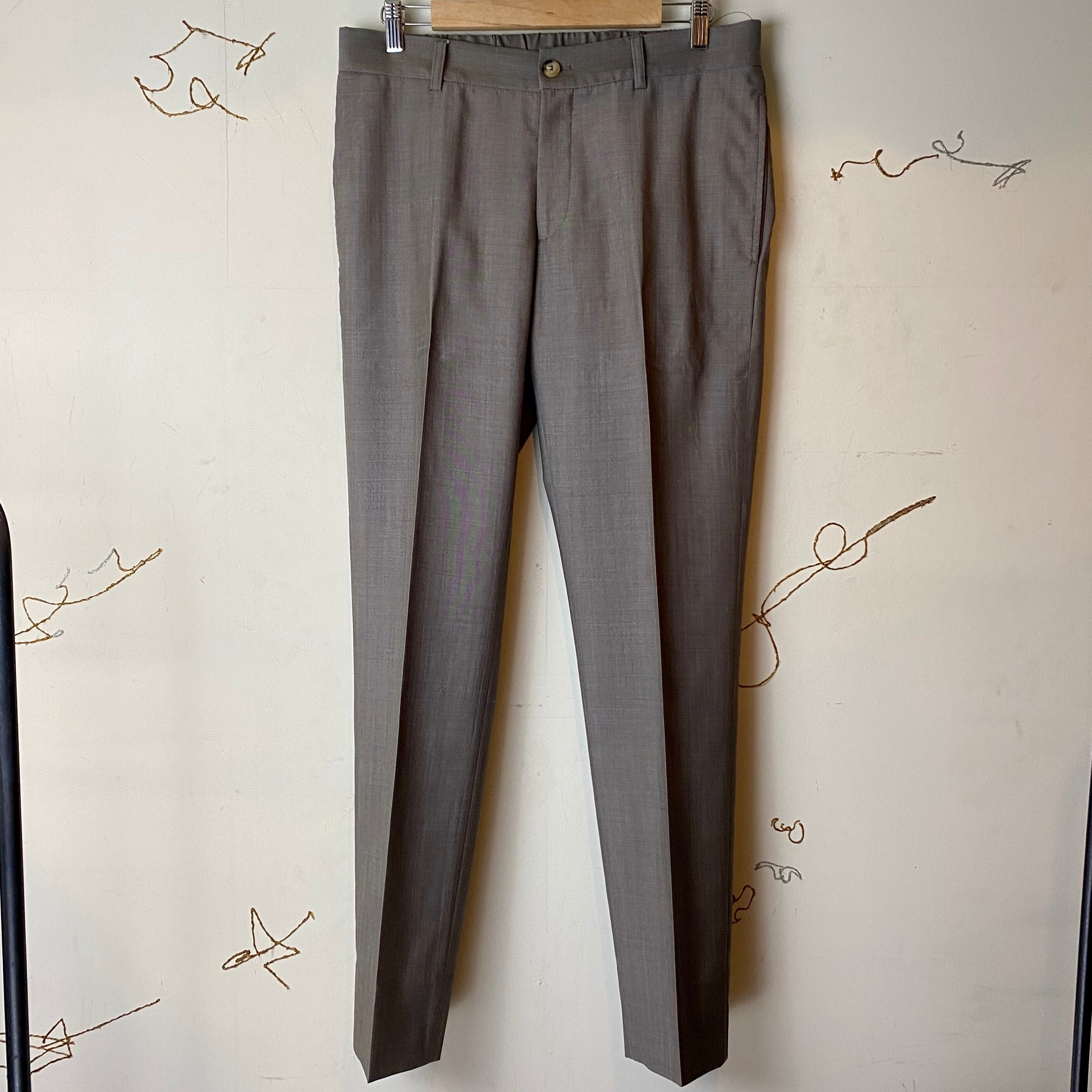 GIORGIO ARMANI no tucked easy slacks | NOIR ONLINE