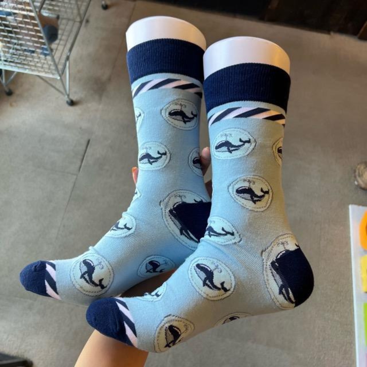 TOPANGA SOCKS Men's　Whale　靴下　メンズソックス　クジラ　くじら　足元ファッション　プチギフト