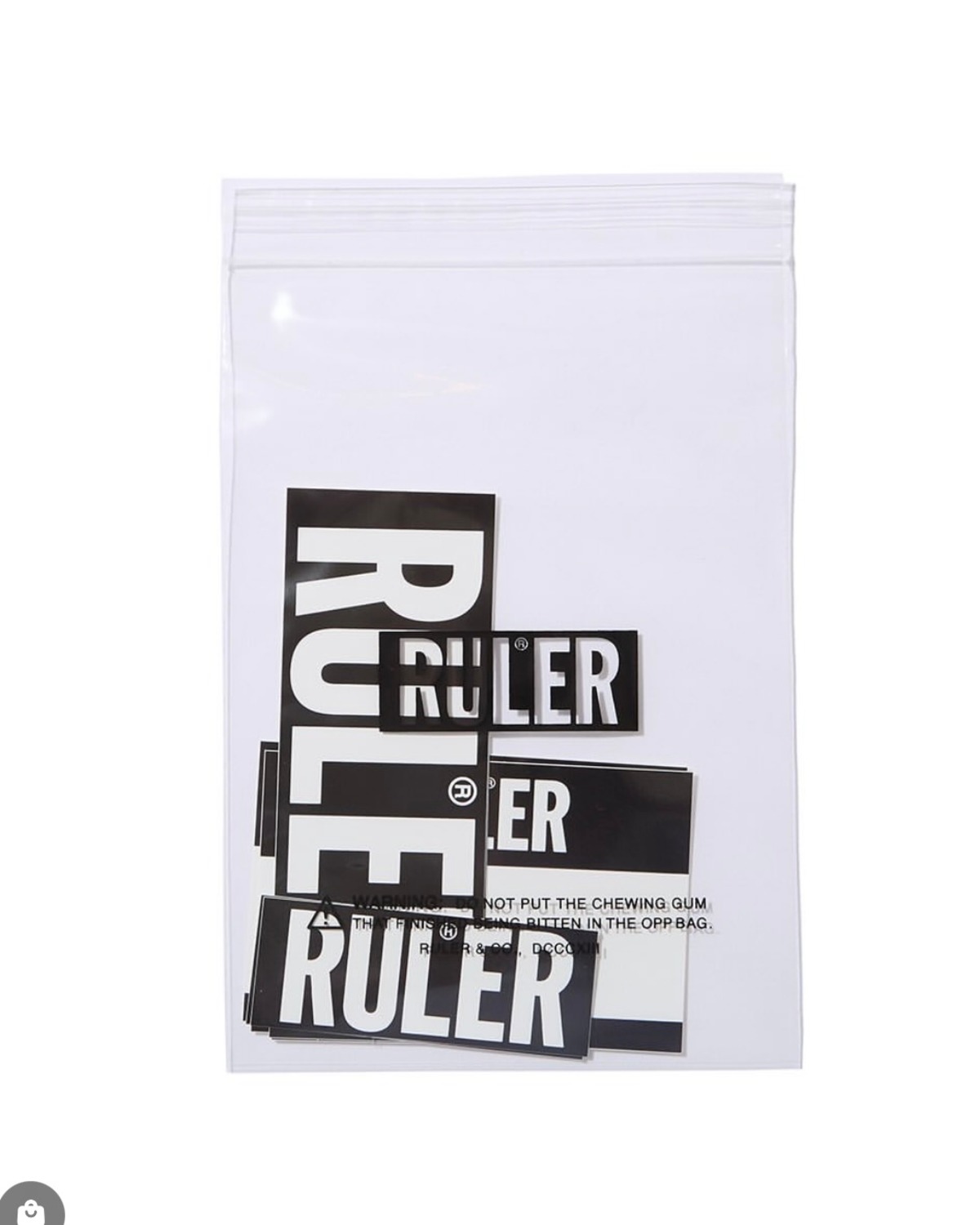 RULER ICON SILKSCREEN STICKER SET (select) | GULLVANDEL