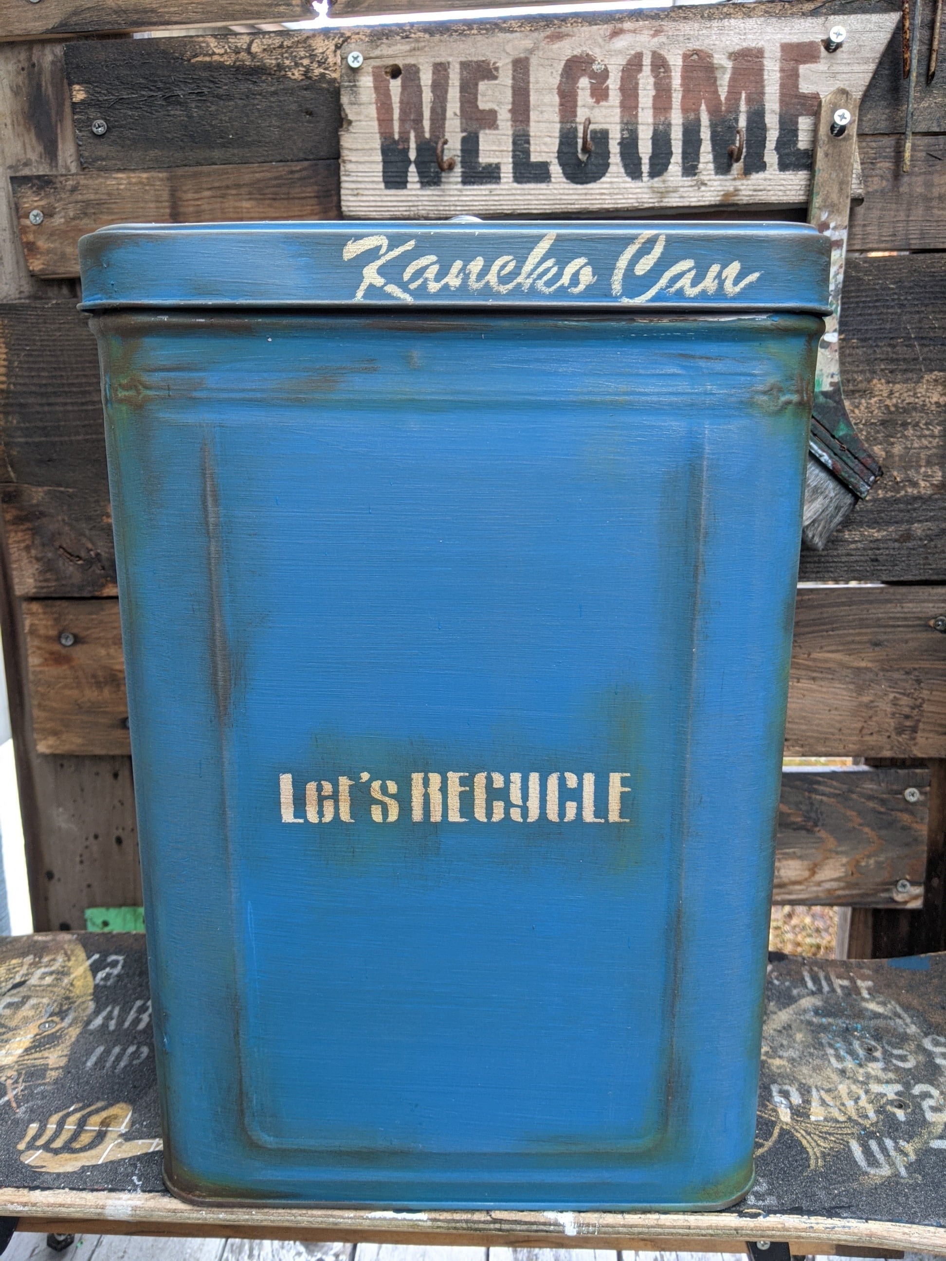 やさグレ一斗缶(ブルー) | Kaneko Can Shop