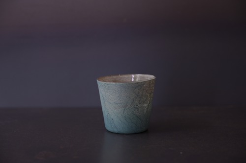 floresta fabrica　緑青風　ぐい呑み（角）