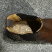 Loake brown leather side gore boots