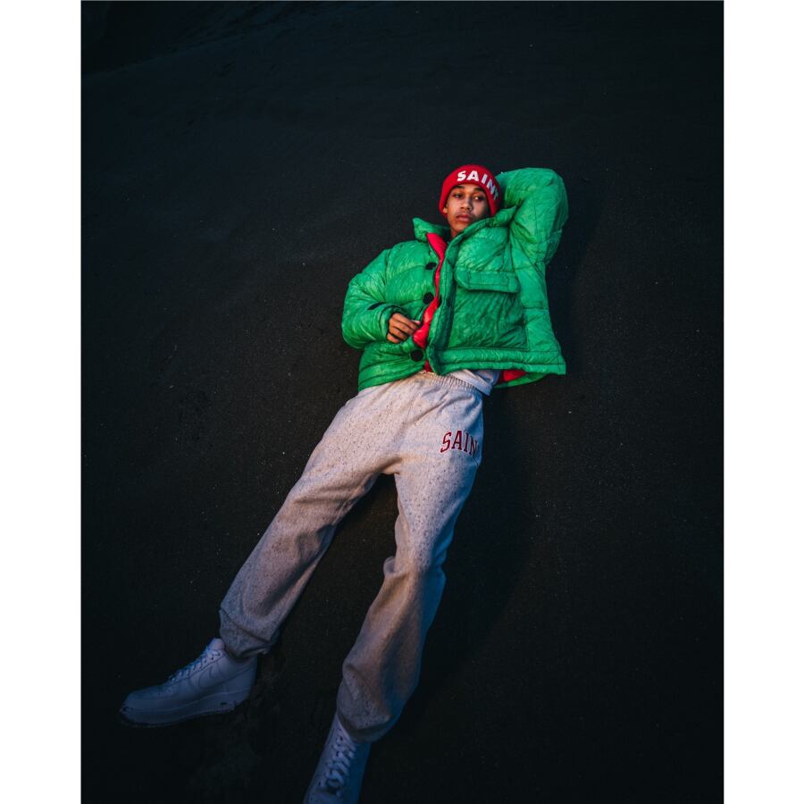 SAINT MICHAEL】SM-A23-0000-047//DOWN JACKET/GREEN | AYIN