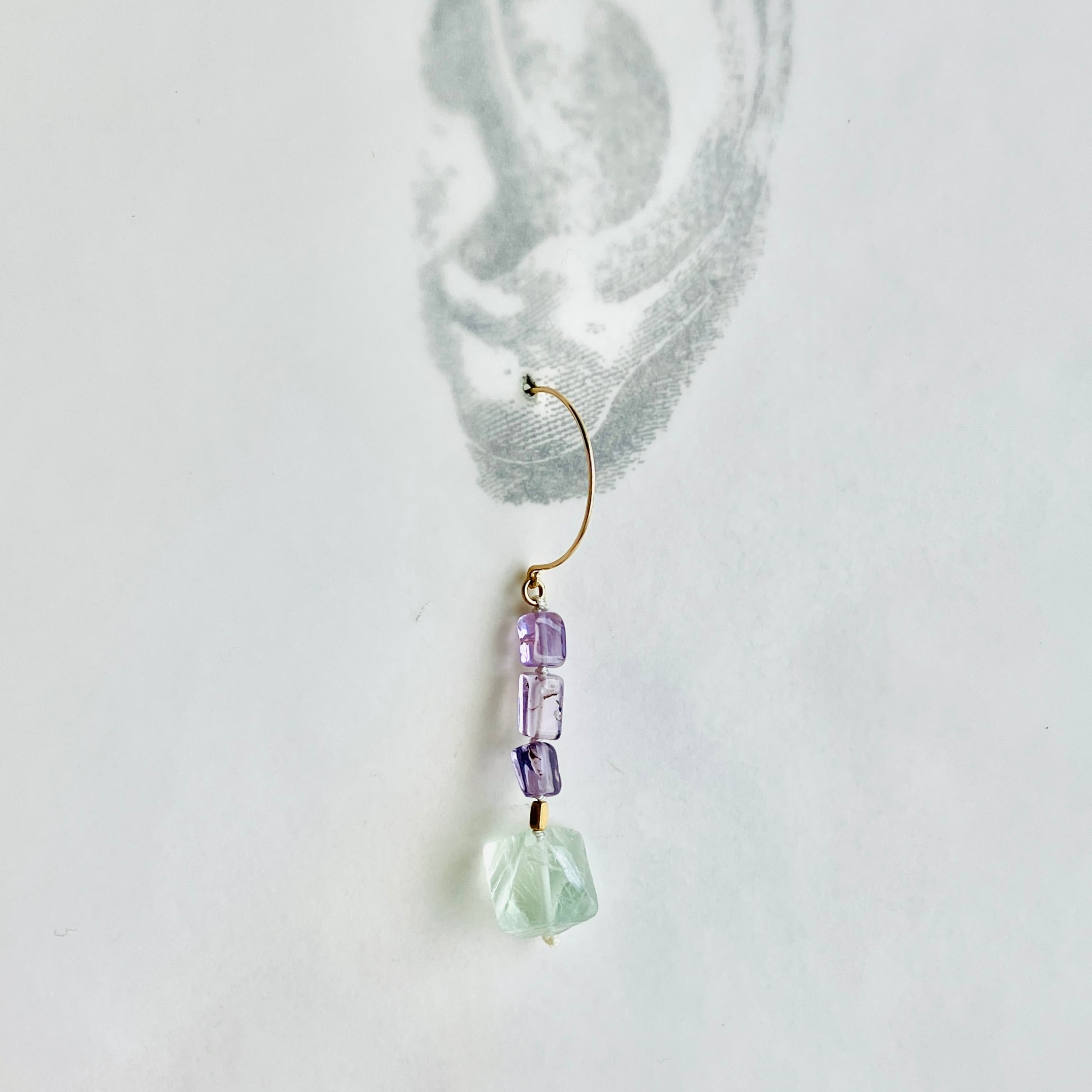 Sherbet 氷菓子 K14gfフックピアス 金具変更可 | simon