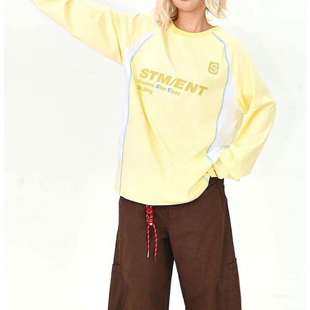 スポーツロゴパネルミックスTシャツ 3col   R01469