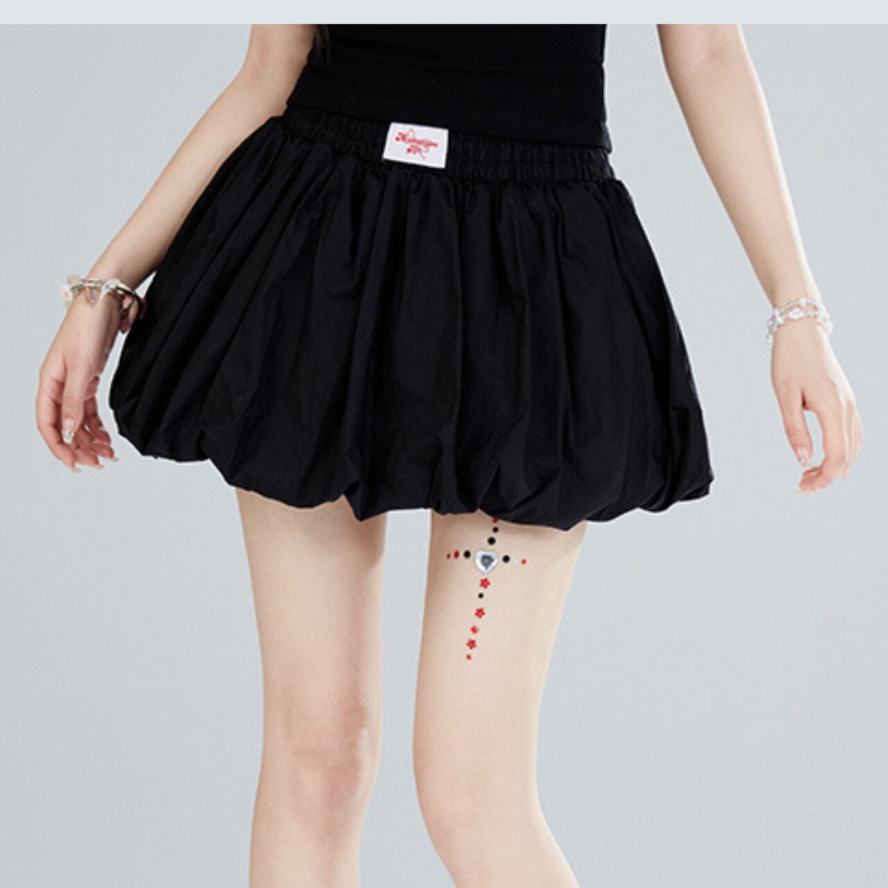 バルーンミニスカート　2color　1225