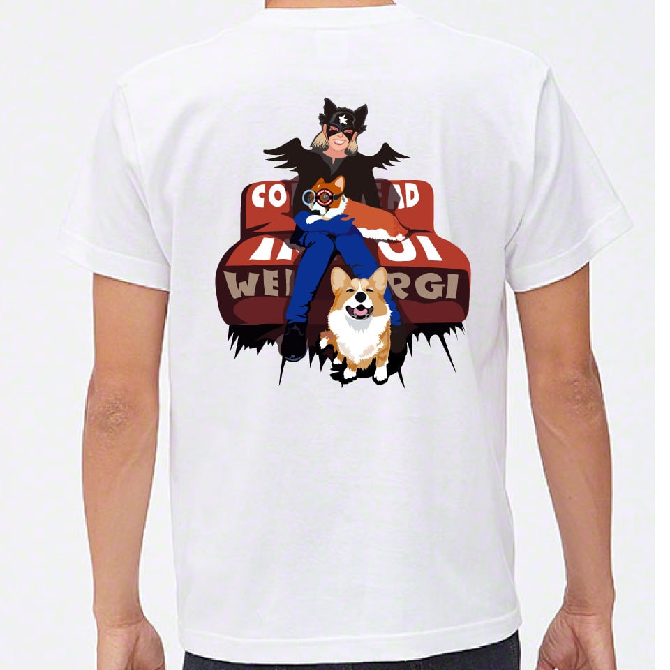 No.2020-welshcorgi-0032 : 5.6oz 2020 スーパーガールとコーギー