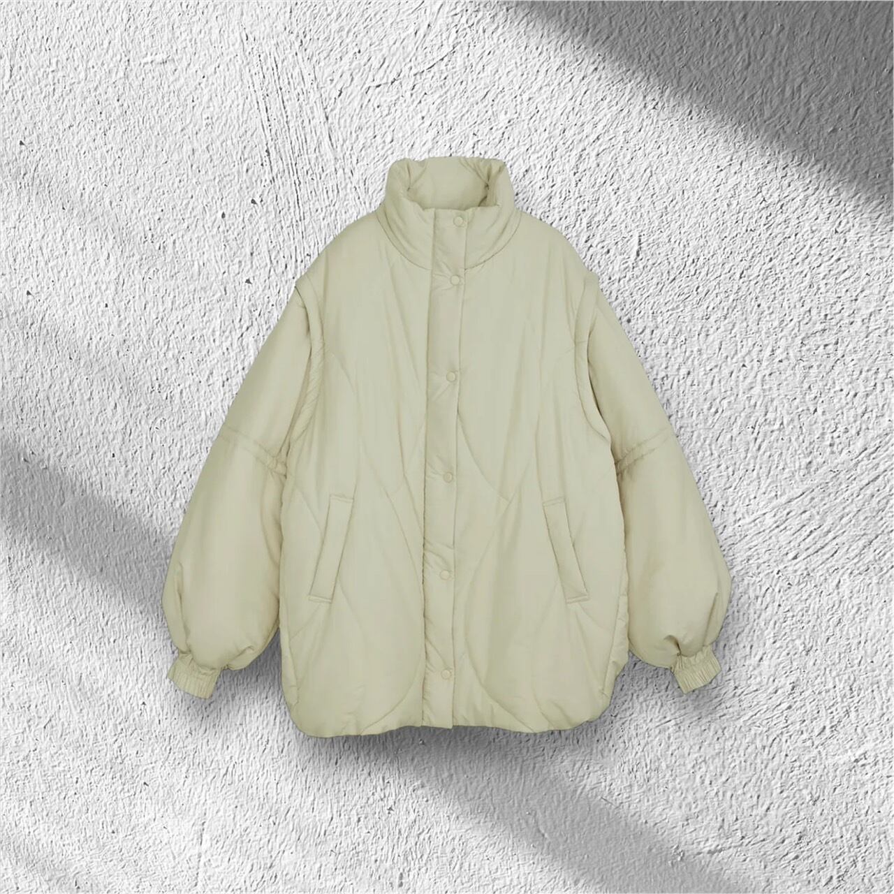 AMERI】2WAY WAVE STITCH PADDED JACKET | Pay ID