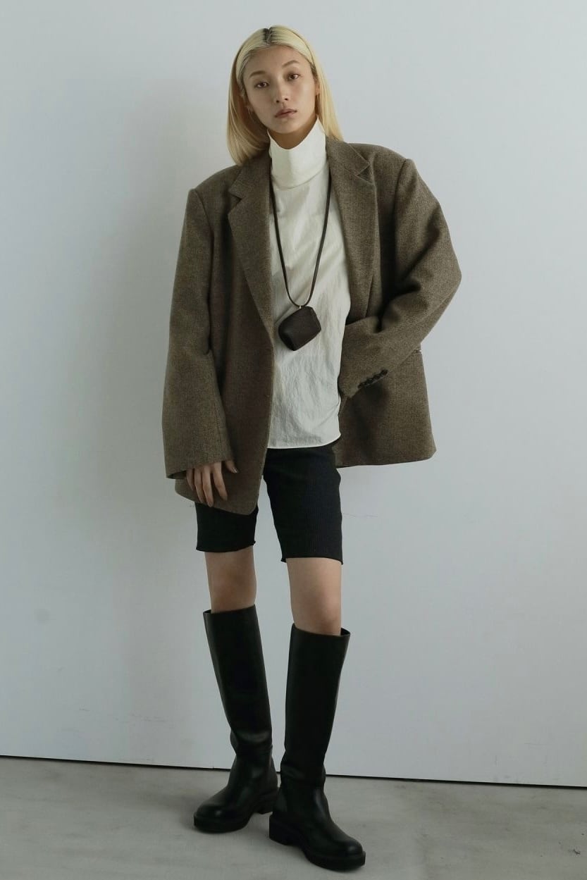 anuke Ecoleather Long Boots 37 ブラック ànuke online store（アンヌーク） / Ecoleather Long BootsEcoleather