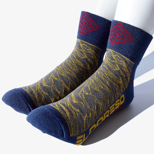 ELDRESO / Pleasures Socks（Navy）E7603014