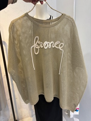 コード刺繍ロゴ　サマーニットセーター　621919