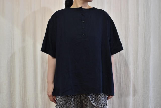 River　HENRYNECK SHIRT　NAVY