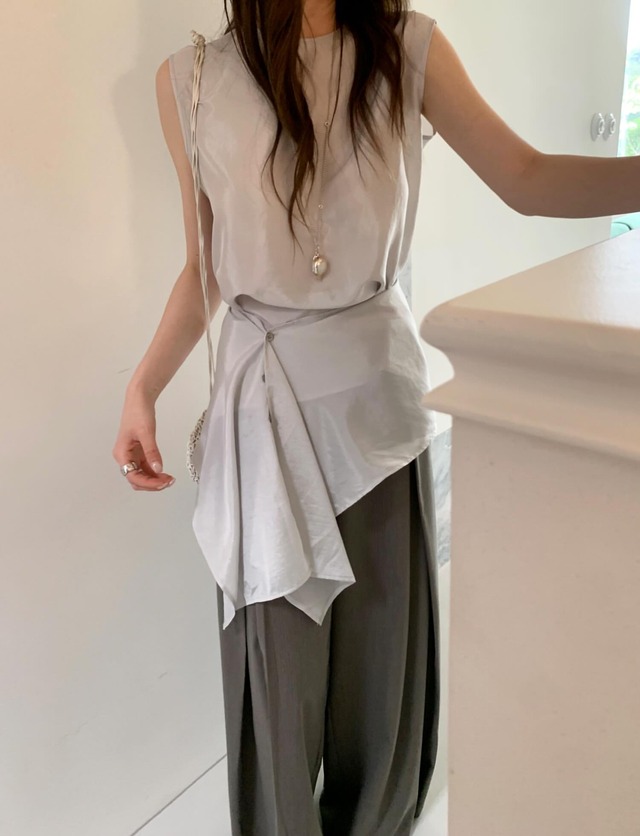 (予約)poster / Kiel Wrap Blouse / 3color