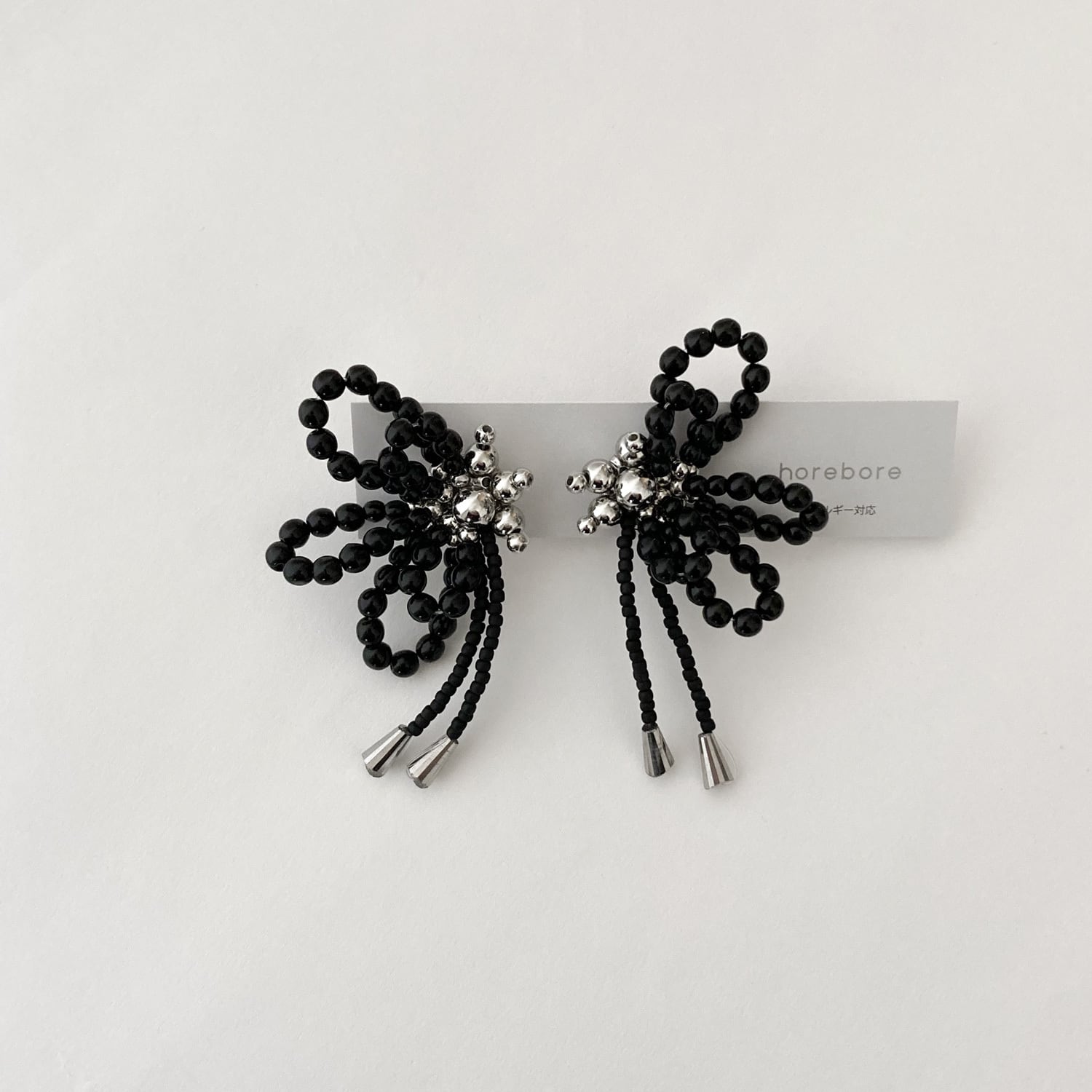 butterfly black (pierce / earring)