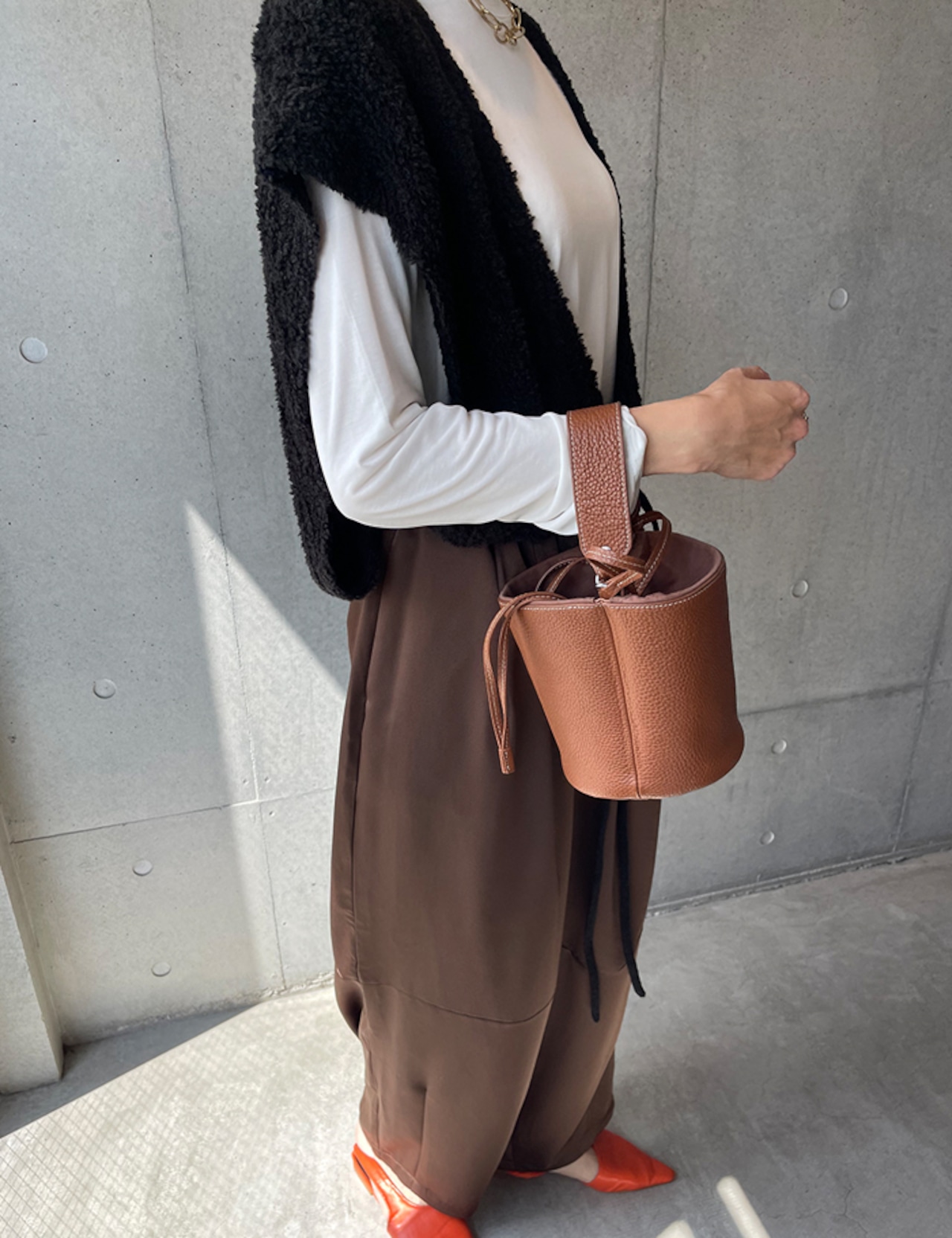 【25aw】Wool100% Cross-kinit Vest_3colors