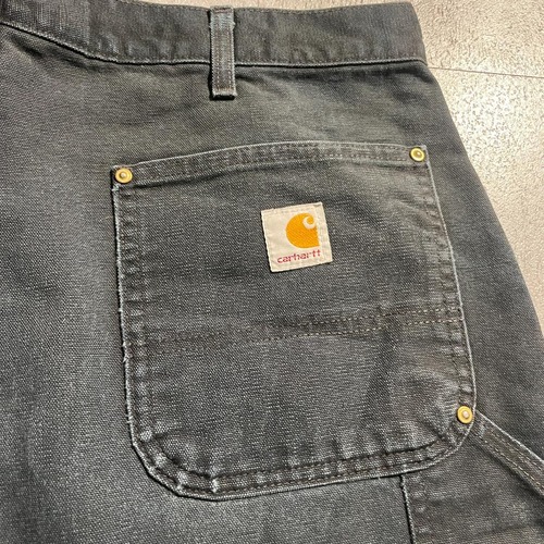 USA製 ブラック ダブルニー Carhartt B01 BLK 38×34 詳細写真17