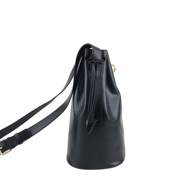CELINE セリーヌ ショルダーバッグ ブラック スターボール レザー 巾着 vintage ヴィンテージ オールド iznf6a
