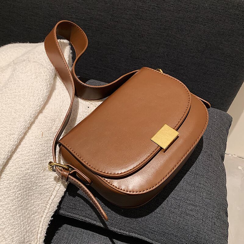 オータムウィンタースタンダード レトロ 秋物 冬物 スクウェア メッセンジャーバッグ 手作りハンドバック11890075320