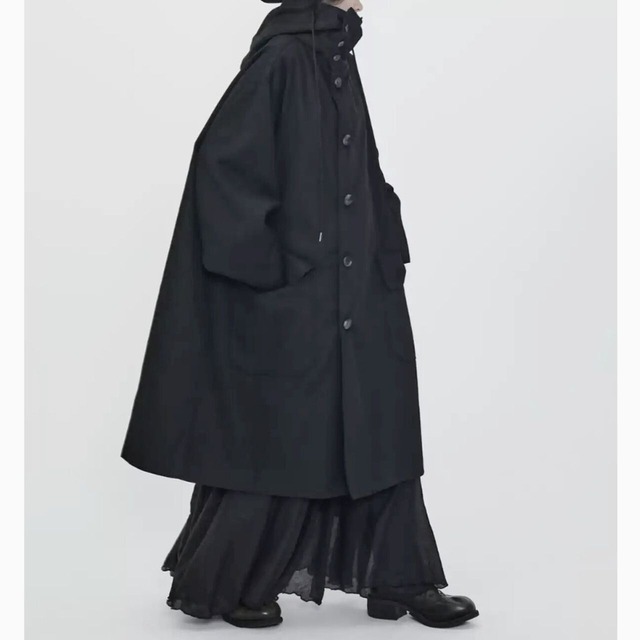 Oversized hoodie mod coat C0698