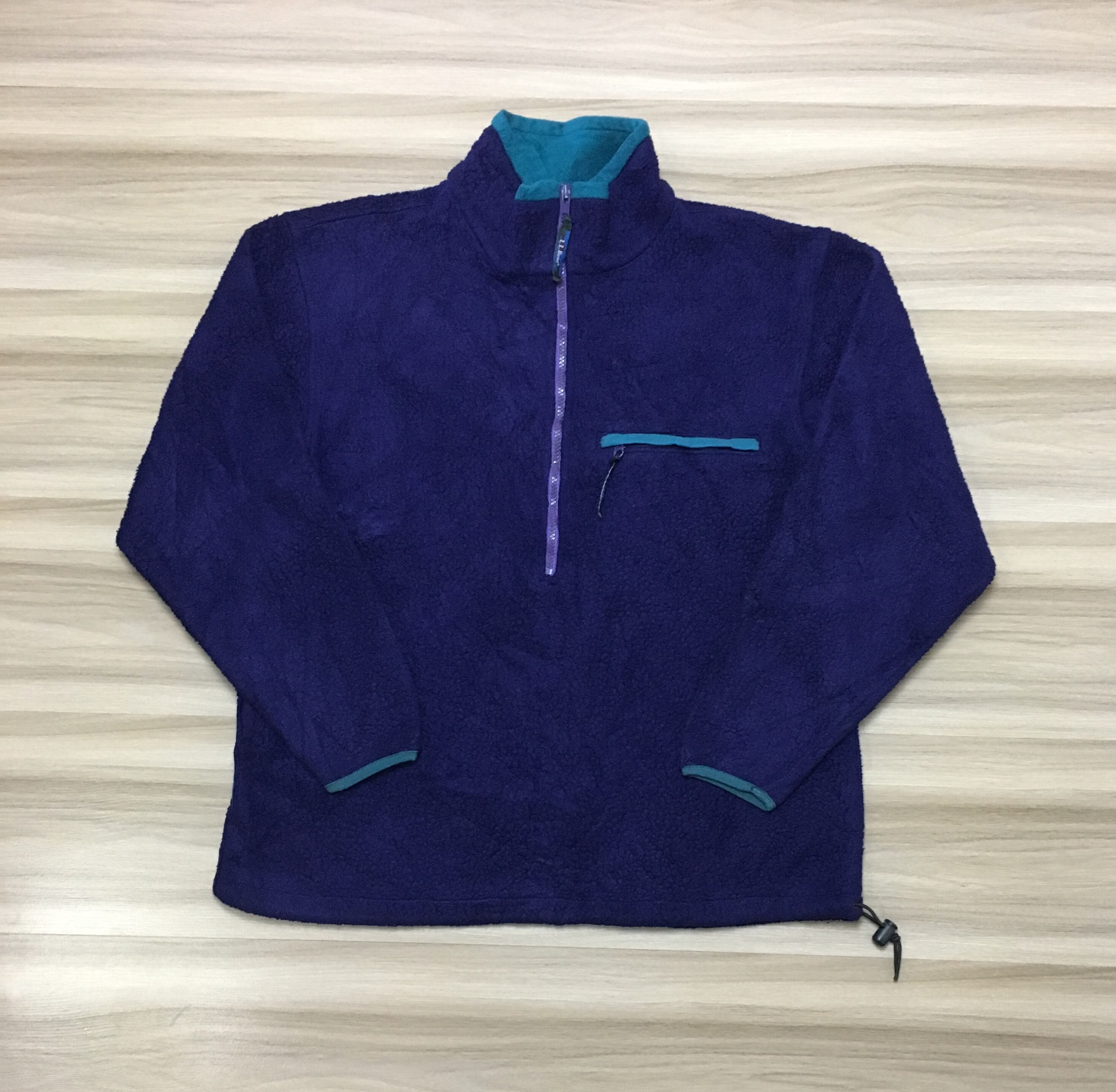 80s パタゴニア シェルドチンチラジャケット ネイビー L相当 デカタグ