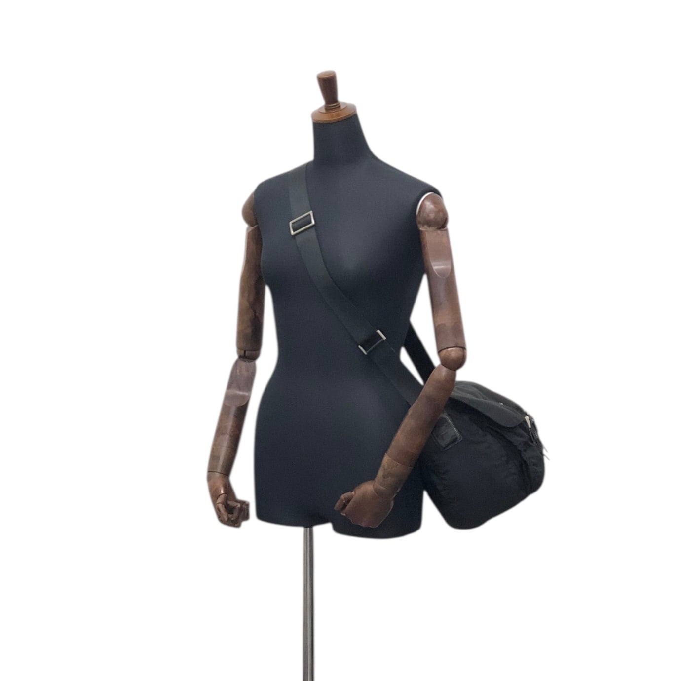 PRADA プラダ ショルダーバッグ ブラック トライアングルロゴ ナイロン