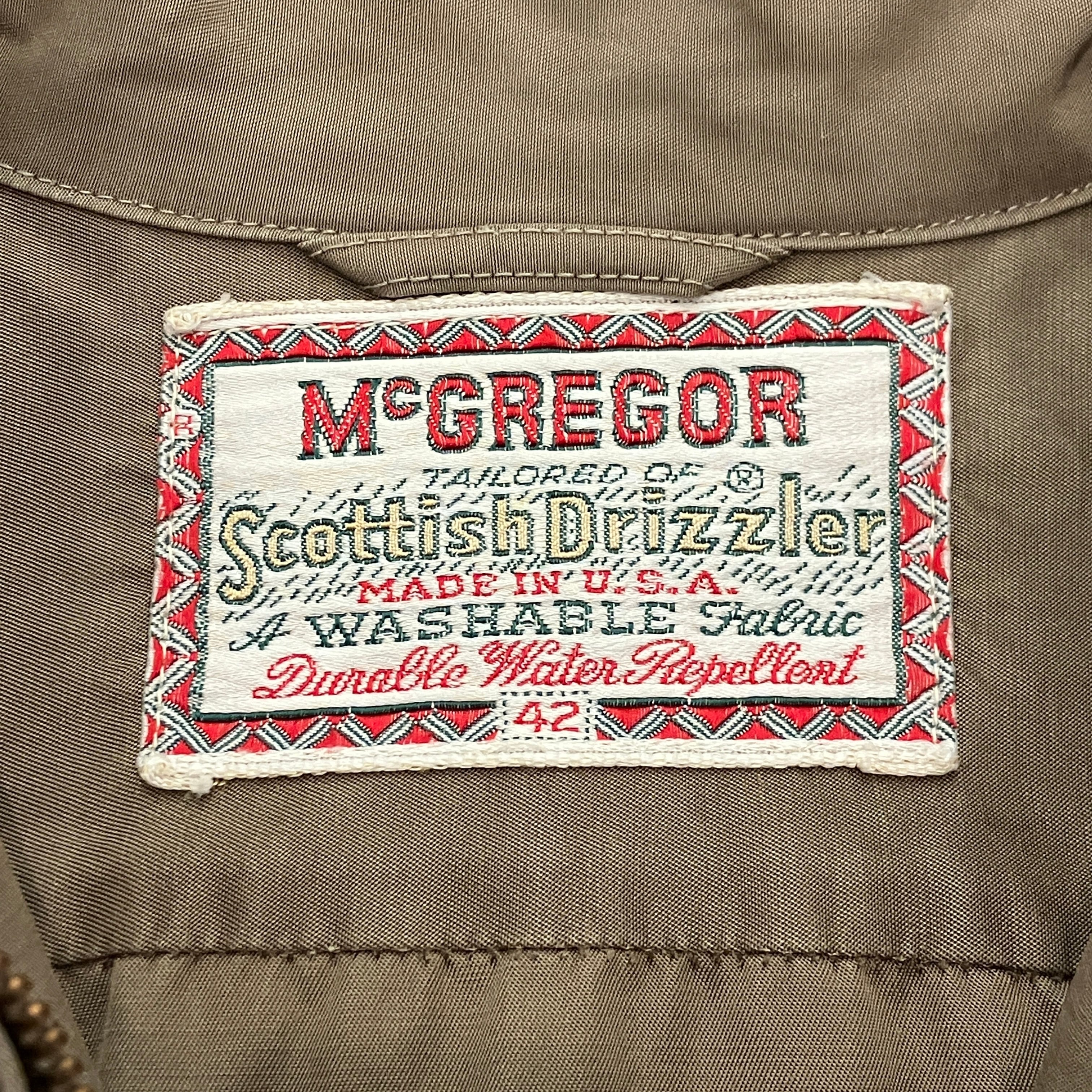 1960s McGREGOR SCOTTISH DRIZZLER JACKET | safarionline