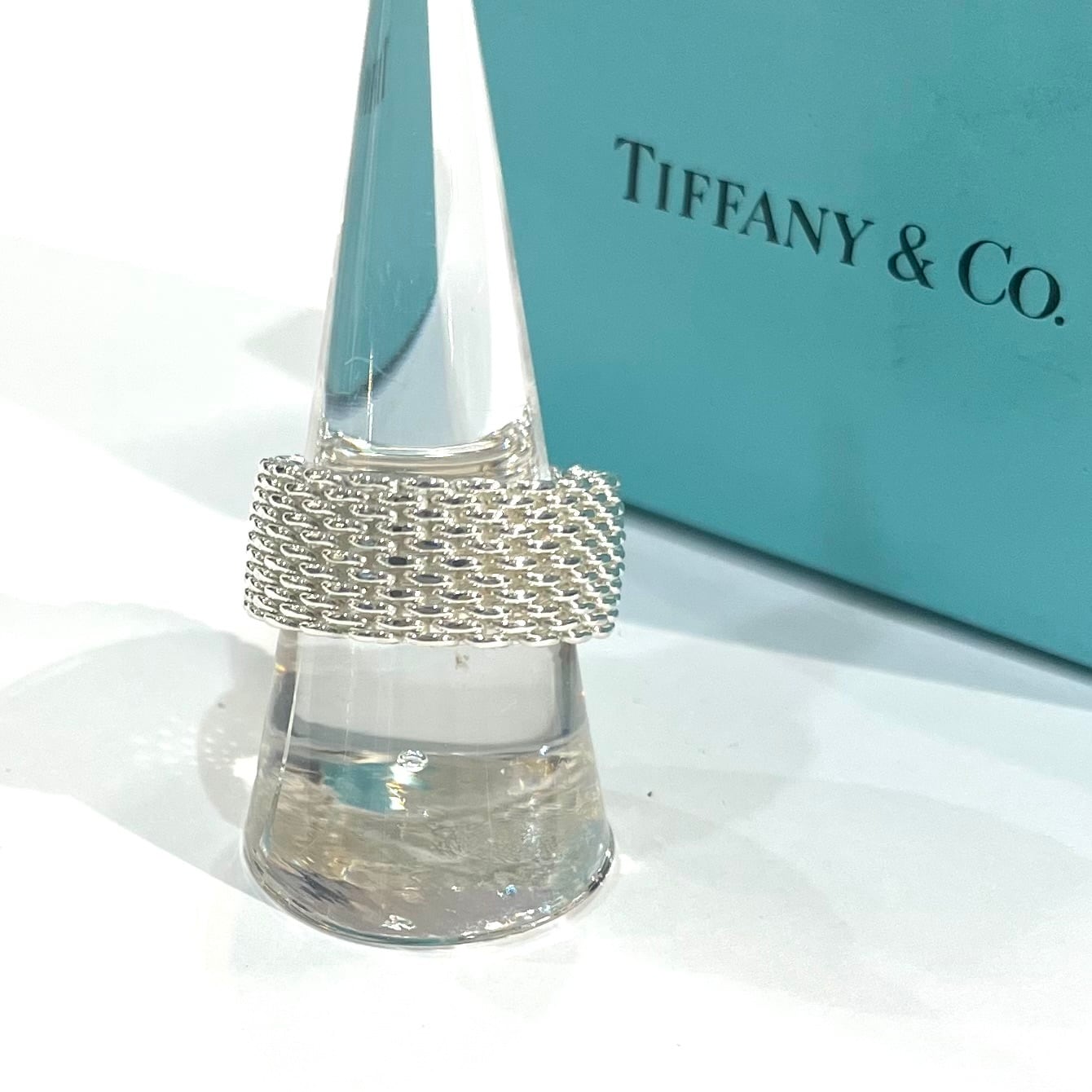 希少【TIFFANY＆CO】2589 【18号】ティファニーサマセットメッシュ