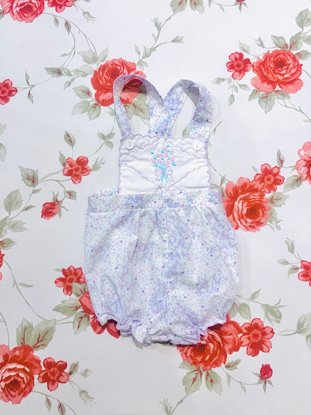 【kids vintage】bouquet rompers. / about12m