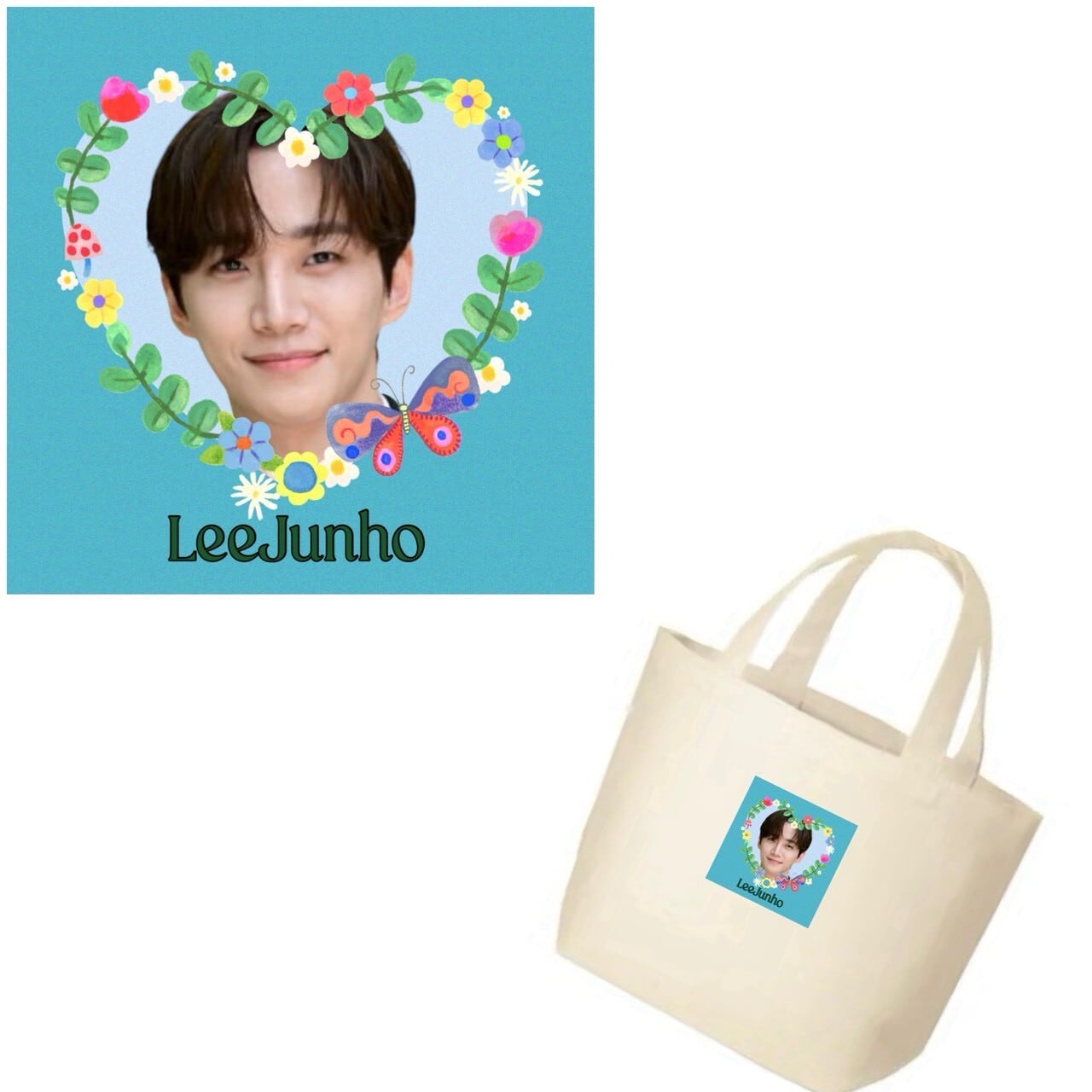 2PMジュノ☆韓国ファンミMD☆ PENPEN READY BAG ジュノ 2PM 保冷スクエアトートバッグ キャンバス ミニ バッグ
