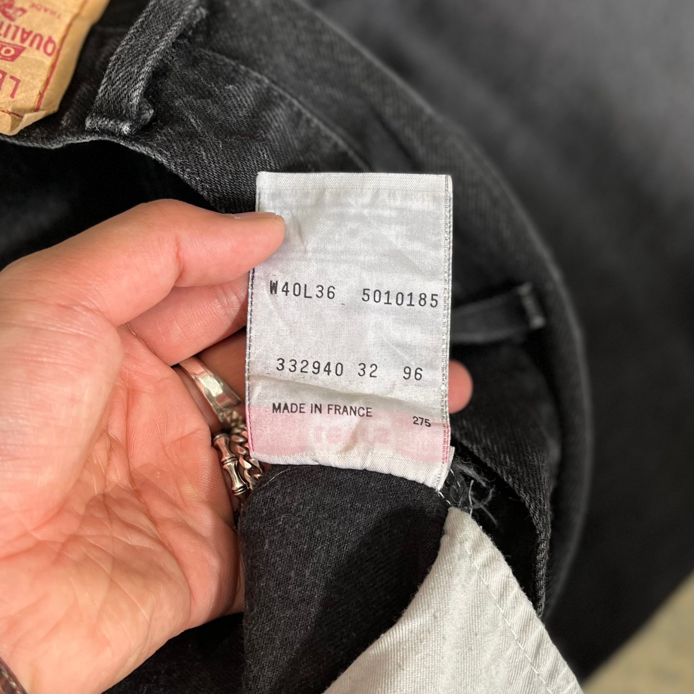 90s euro levi's 501 made in france