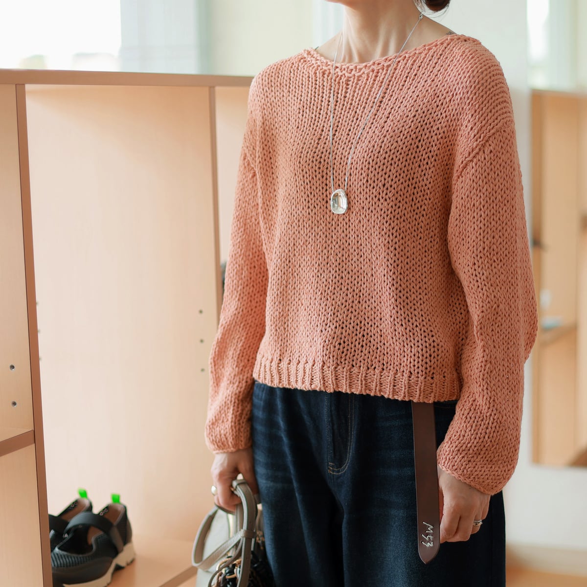 Tenue (テニュイ) ニュアンスカラー チャンキーニット