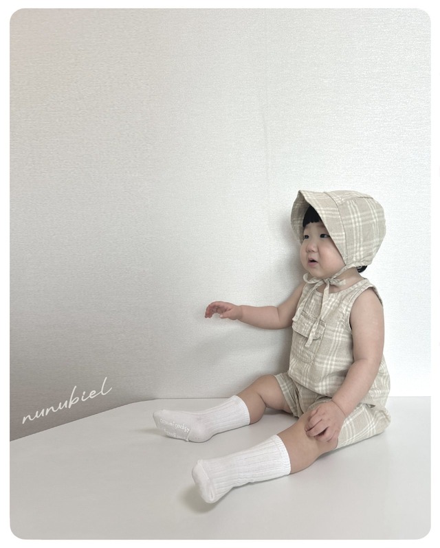 [nunubiel-baby] ma romper & bonnet