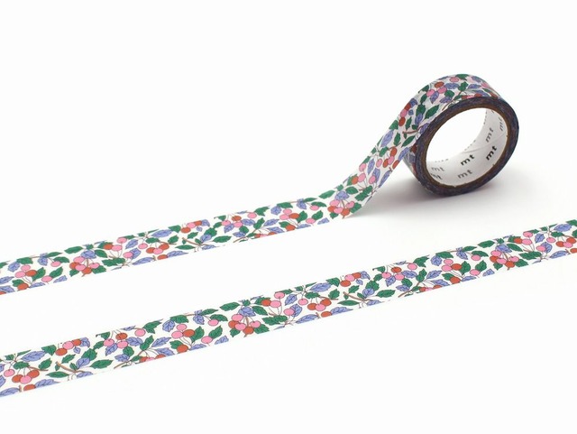 15mm幅【mt×LIBERTY Colleen's Orchard 05 】マスキングテープ