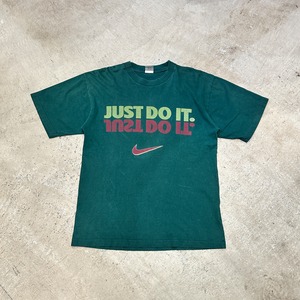 1990s NIKE "JUST DO IT" T-SHIRT GREEN