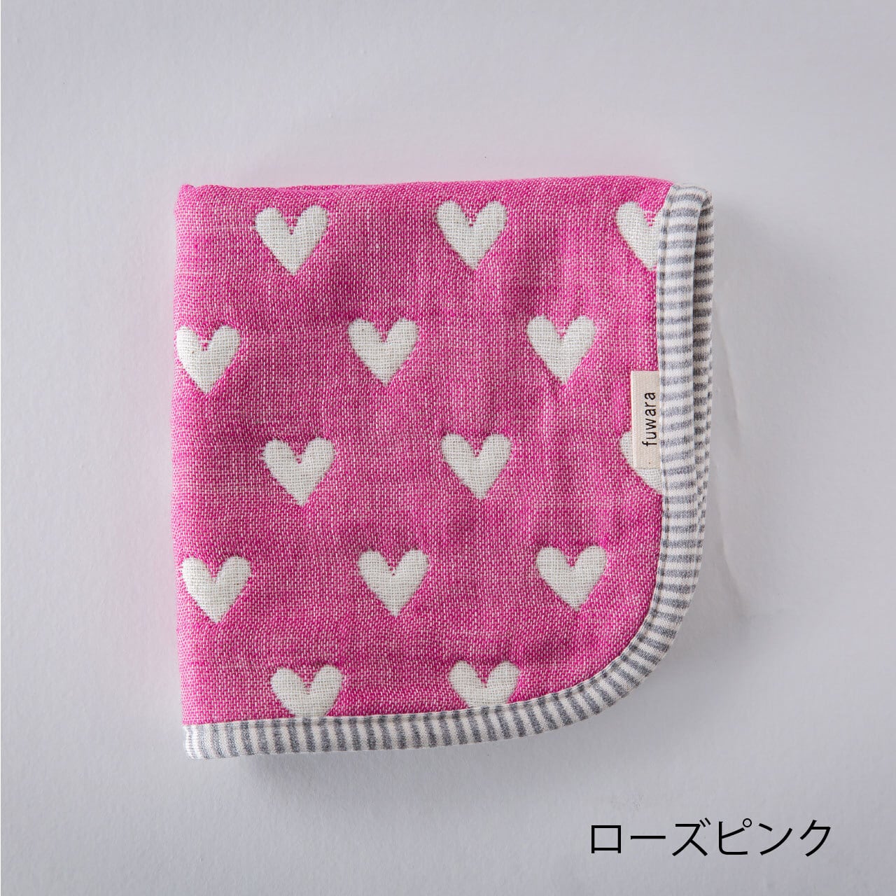 六重織ガーゼハンカチ ハート | fuwara