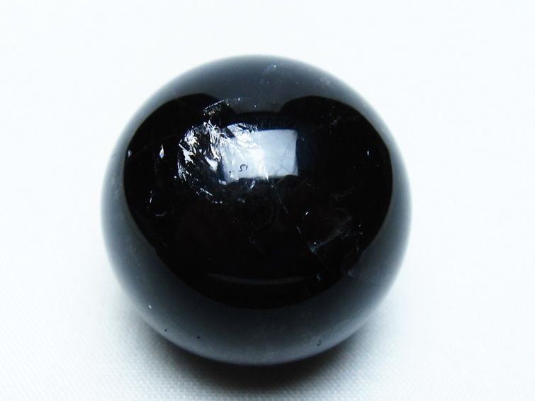 黒水晶 丸玉 34mm モリオン スフィア 置物 一点物 141-8148 | 天然石