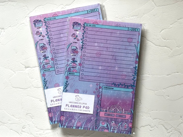 秘密の花園のプランナーパッド　Secret Garden Planner Pad【Unicorn Eclipse】[UE-04]