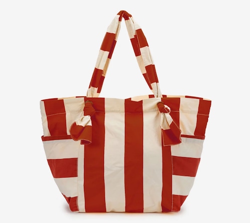 bobo choses  STRIPED MULTIPOCKETS COTTON BAG