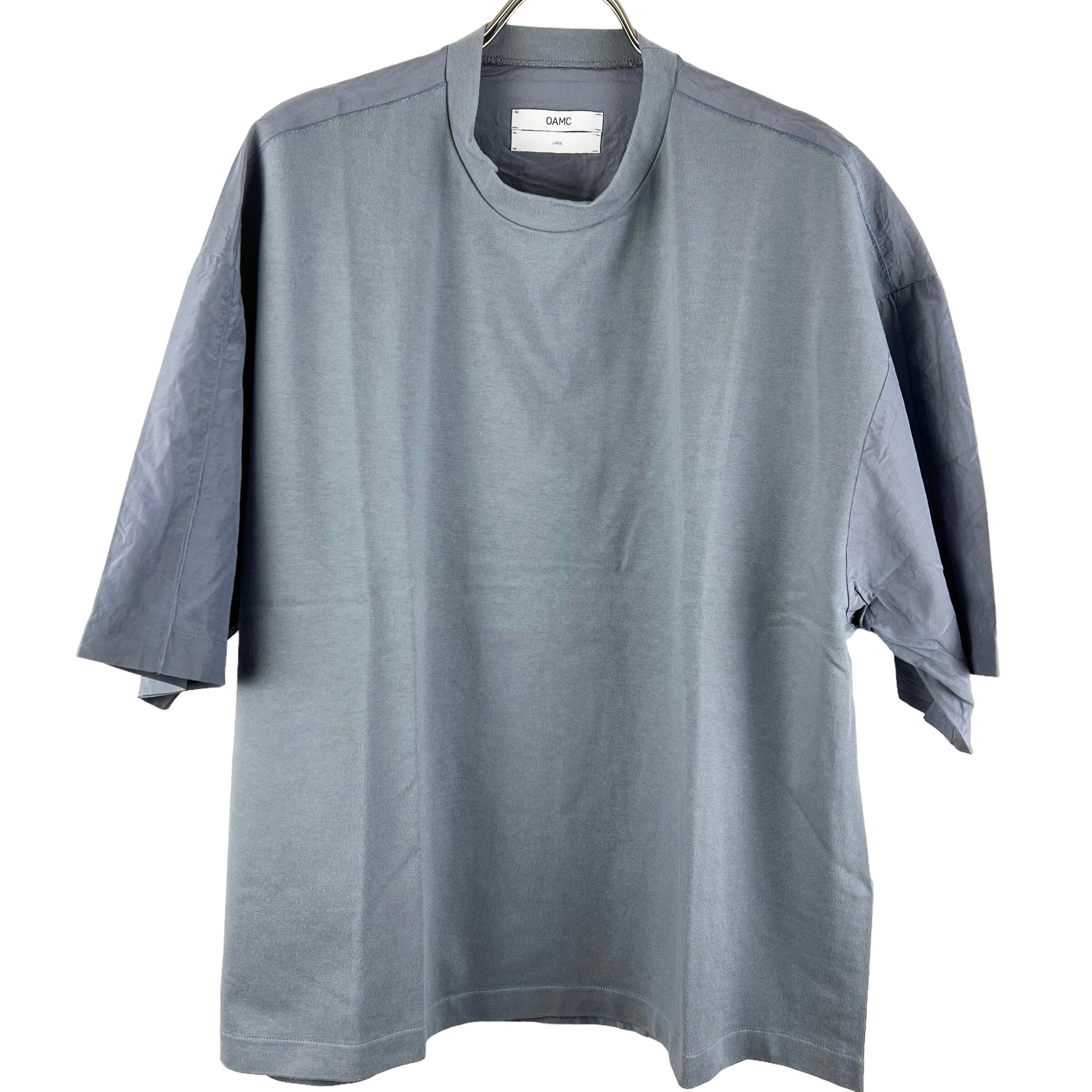 OAMC(オーエーエムシー) Silk Back Luster Mixing T Shirt (blue ...