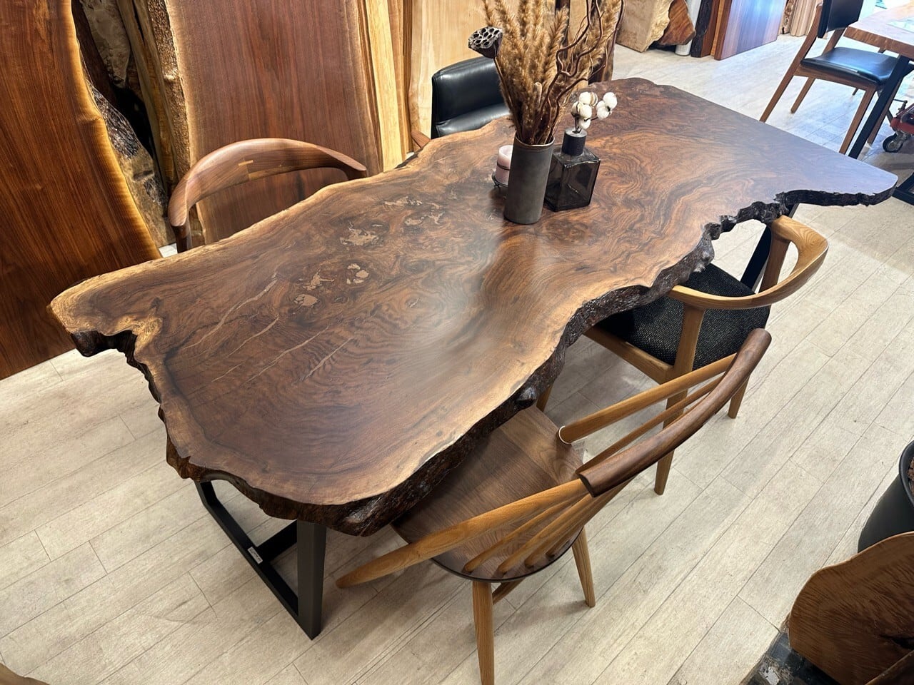 クラロウォールナット・クラスターバール_2050×750-930×40_浅草本店_