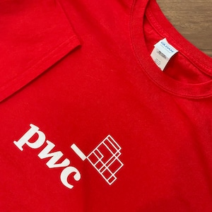 【GILDAN】企業系 pwc 会計事務所 企業ロゴ Tシャツ XL ビッグサイズ US古着 アメリカ古着