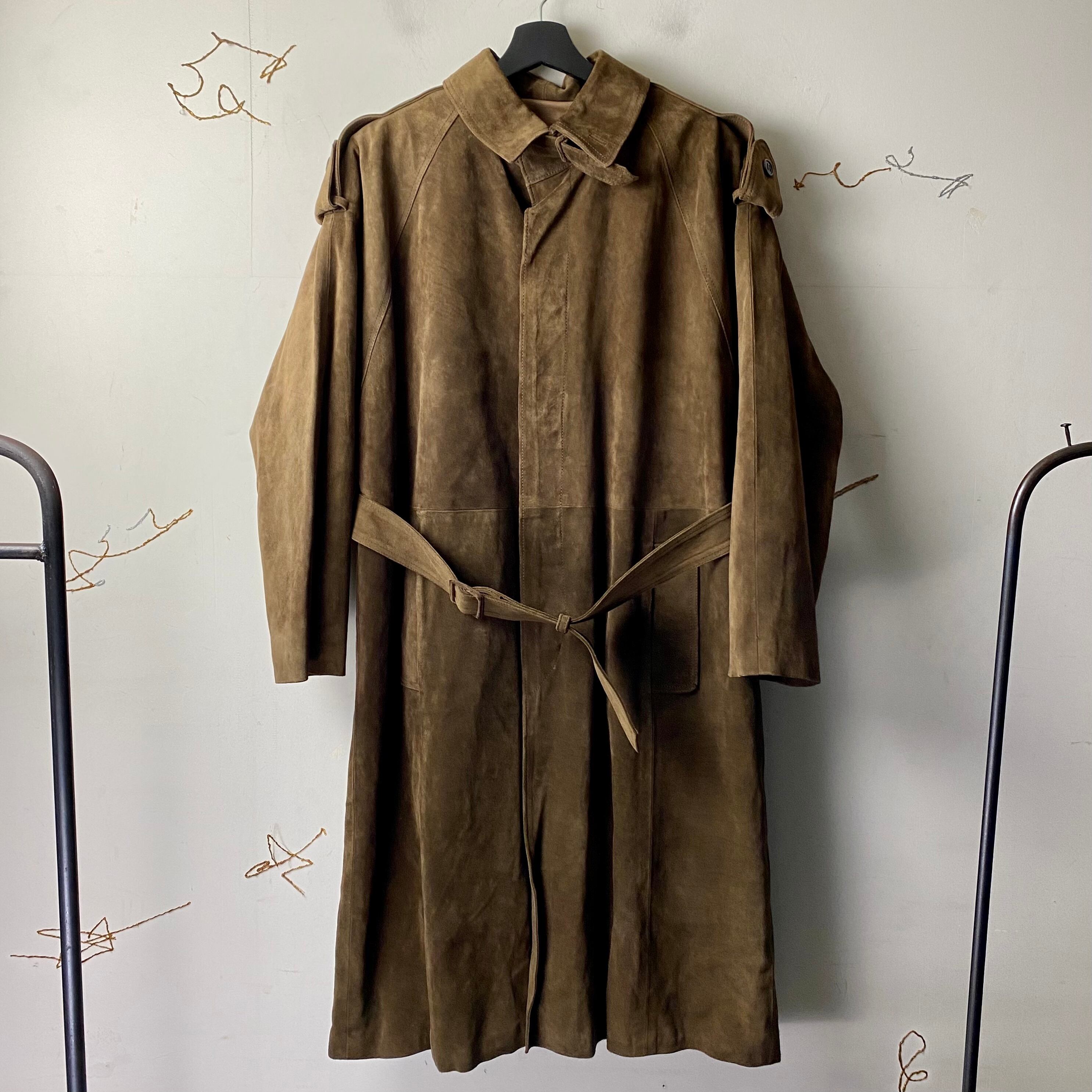 vintage LOEWE suede long coat | NOIR ONLINE