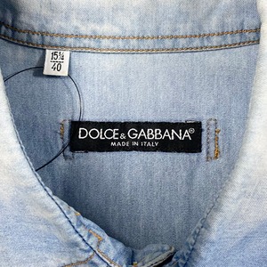 DOLCE&GABBANA S/S chambray shirt
