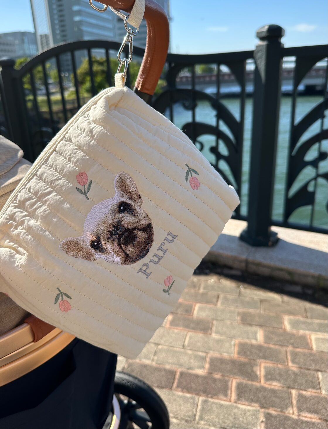 既存デザイン】ポメラニアン刺繍バックorポーチ | PAY ID