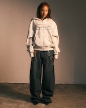 Dust fade hoodie / wht