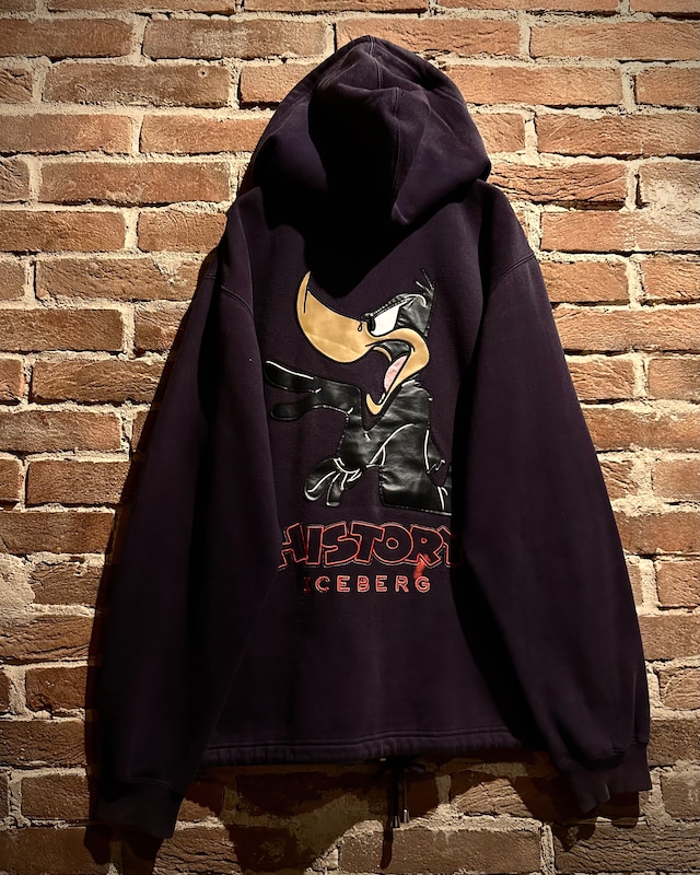 【Caka act3】“ICEBERG” × “Looney Tunes” Sunfade Loose Zip Up Hoodie